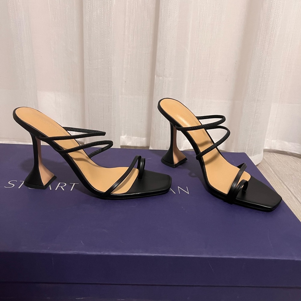 Tony Bianco Stellar Heels in Black Capretto size 10